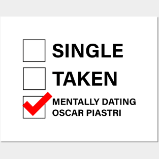 Mentally dating Oscar Piastri Posters and Art